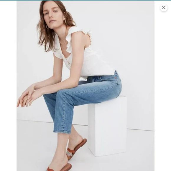 MADEWELL Tall Relaxed Jeans in Springtide Wash - Picture 5 of 9